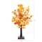 21in. Pre-Lit Bright Autumn Eucalyptus Artificial Fall Tree with 50 Warm White LED Lights and Detachable Base